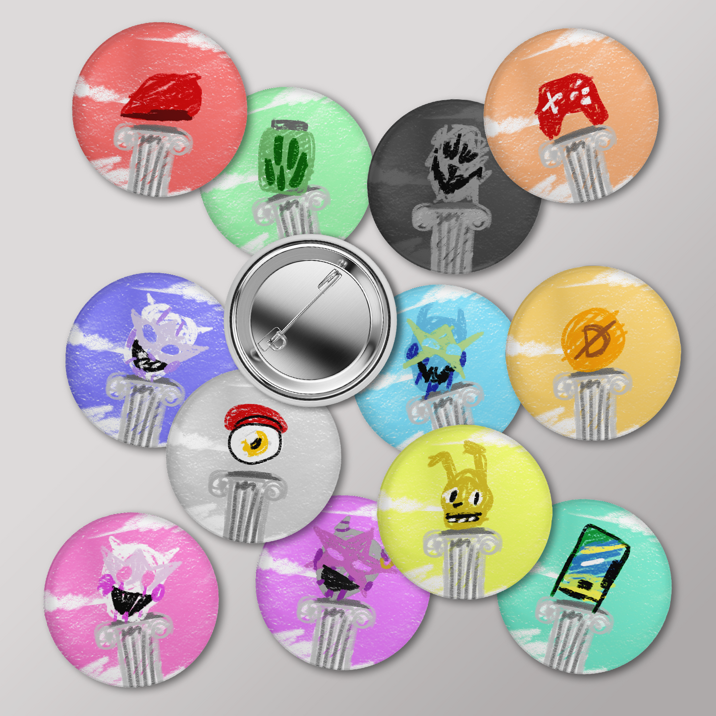 GG CHAPAS - SERIE 1 | Sobre sorpresa de 5 Chapas Random (+REGALO DIGITAL)