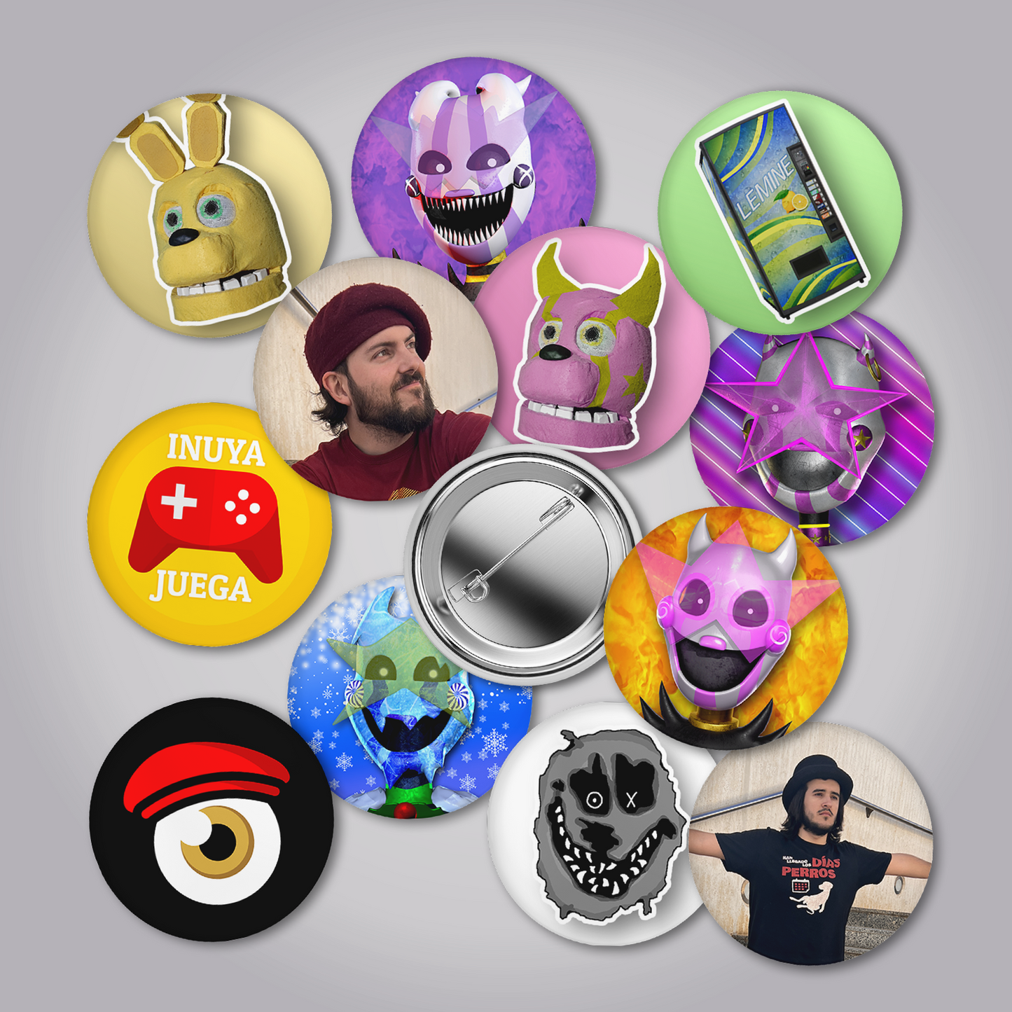 PACK DROP 2 | 2 Camisetas de GG Games + 5 Chapas sorpresa + 1 Figura 2D de Glossy (+REGALO DIGITAL)