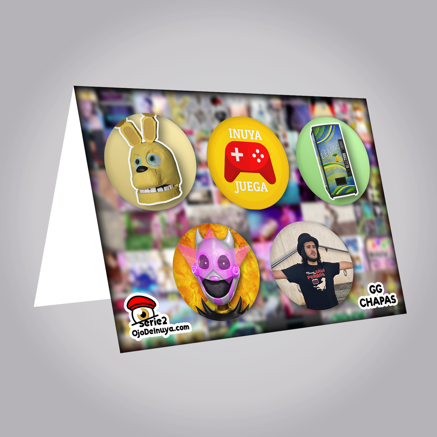 GG CHAPAS - SERIE 2 | Sobre sorpresa de 5 Chapas Random (+REGALO DIGITAL)